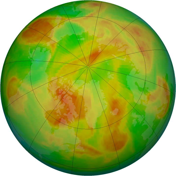 Arctic ozone map for 03 June 1980